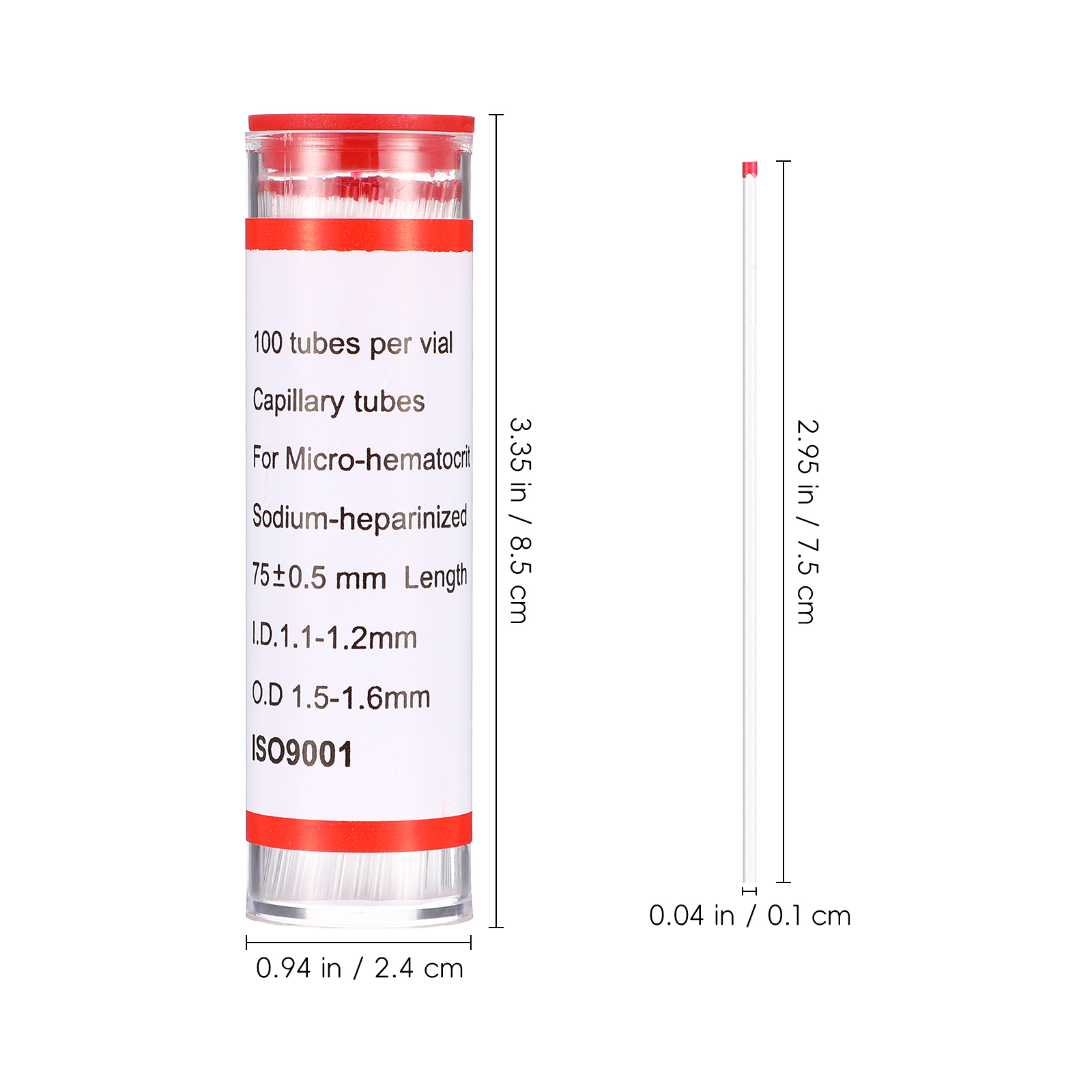 75 mm glazen capillaire buis M - Medical Lab Youtube recensie en prijs