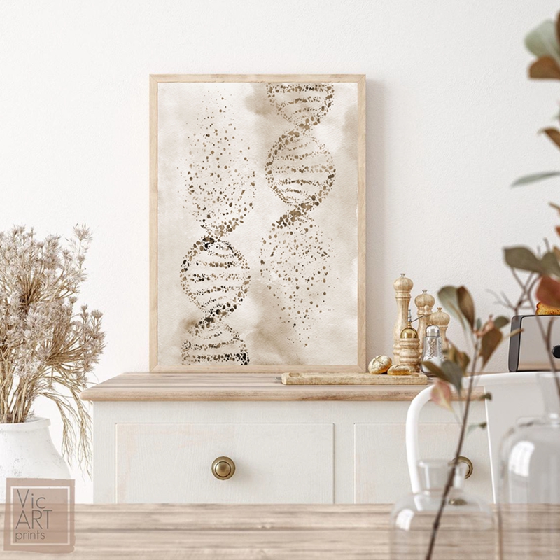 DNA Molecuul Print Moderne Med - Medical Lab Posters recensie en prijs